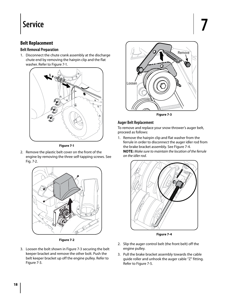 Service | Cub Cadet 930 SWE User Manual | Page 18 / 24