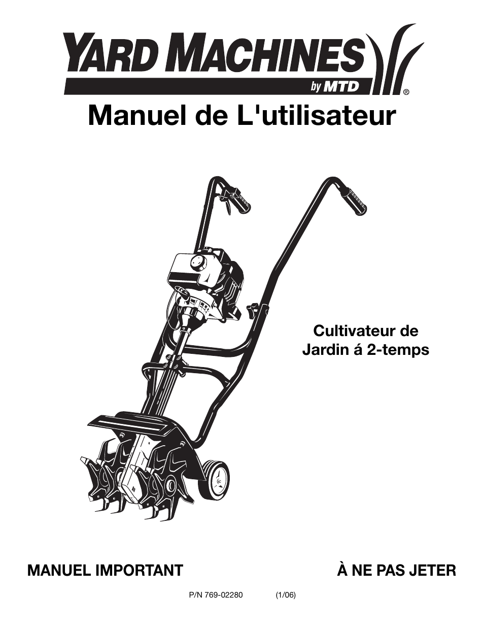 Manuel de l'utilisateur | MTD 2-Cycle Garden Cultivator User Manual | Page 21 / 64