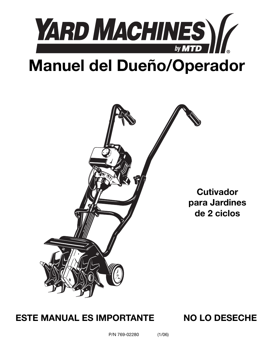 Manuel del dueño/operador | MTD 2-Cycle Garden Cultivator User Manual | Page 41 / 64