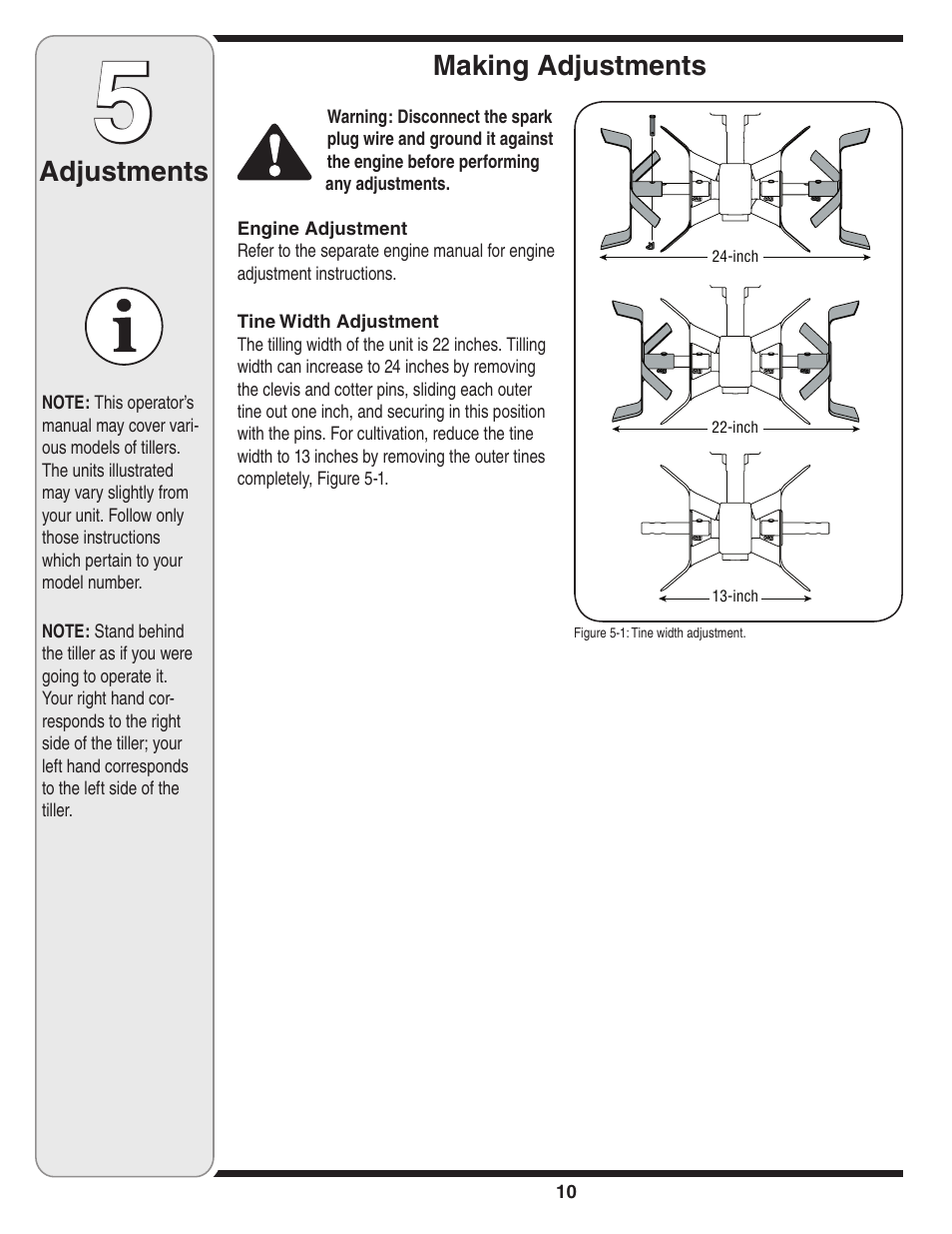 MTD Front Tine Tiller — Model 241 User Manual | Page 10 / 32