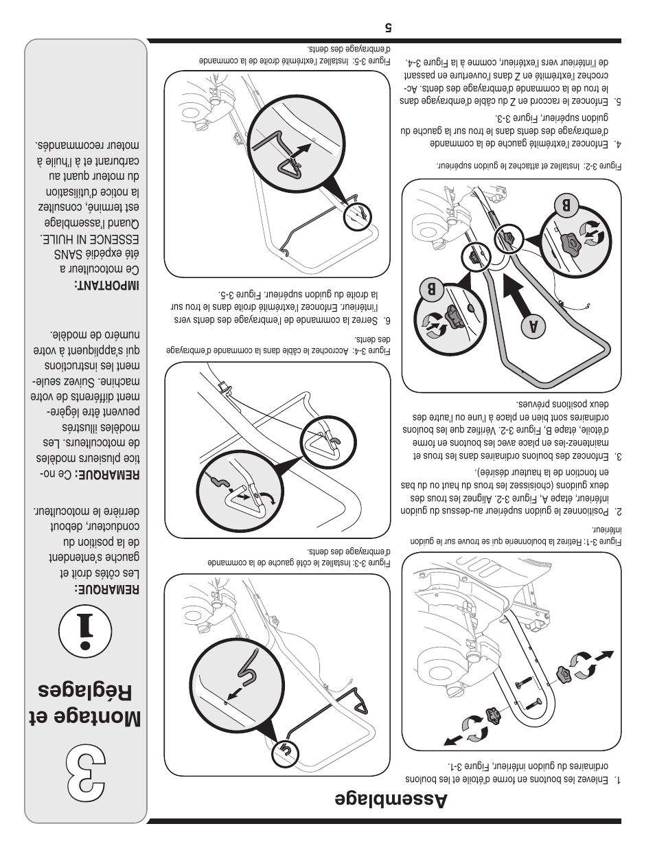 Montag e et réglag es, Assembla ge, Ab b | MTD Front Tine Tiller — Model 241 User Manual | Page 28 / 32