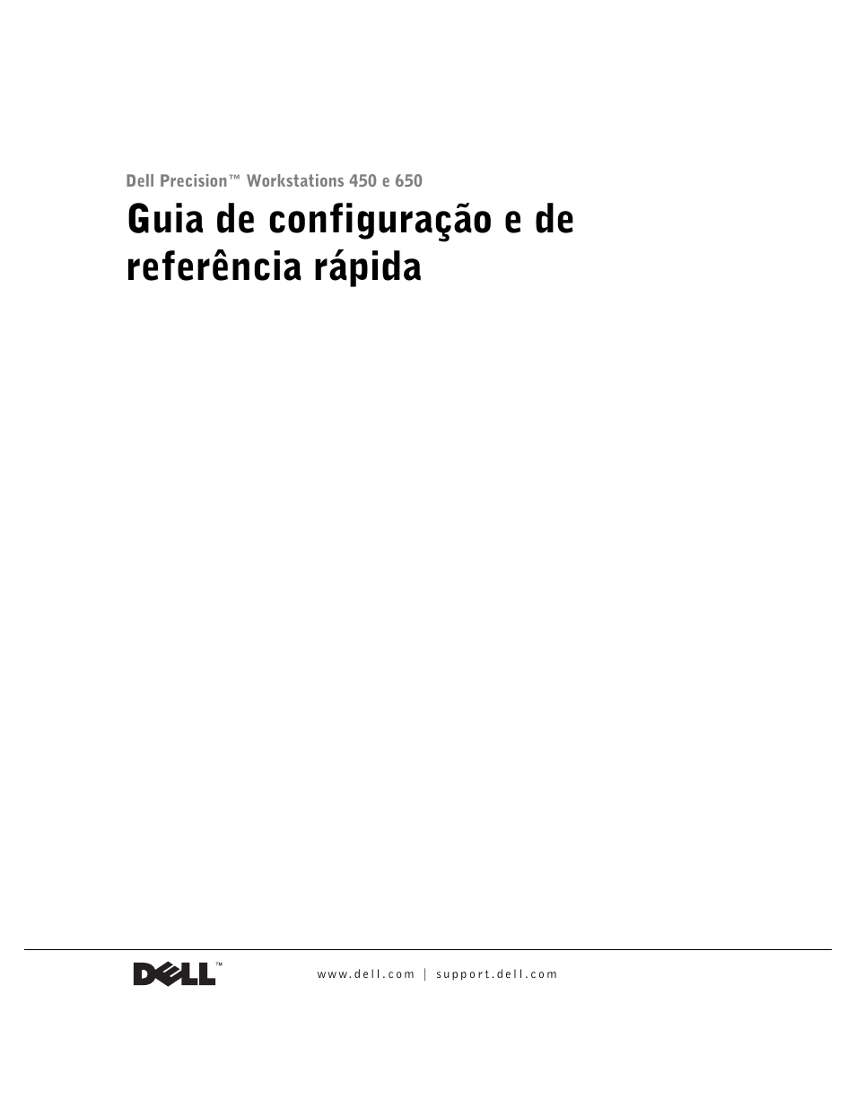 Guia de configuração e de referência rápida | Dell Precision 650 User Manual | Page 103 / 208