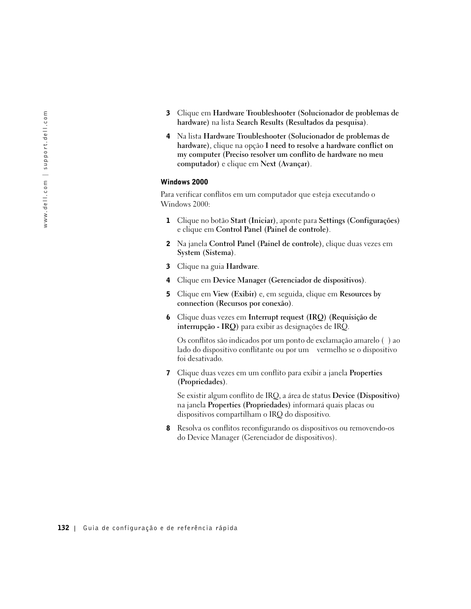 Dell Precision 650 User Manual | Page 132 / 208
