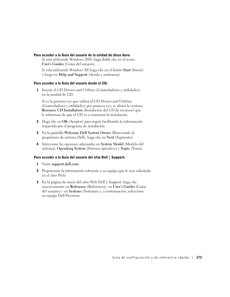 Dell Precision 650 User Manual | Page 173 / 208