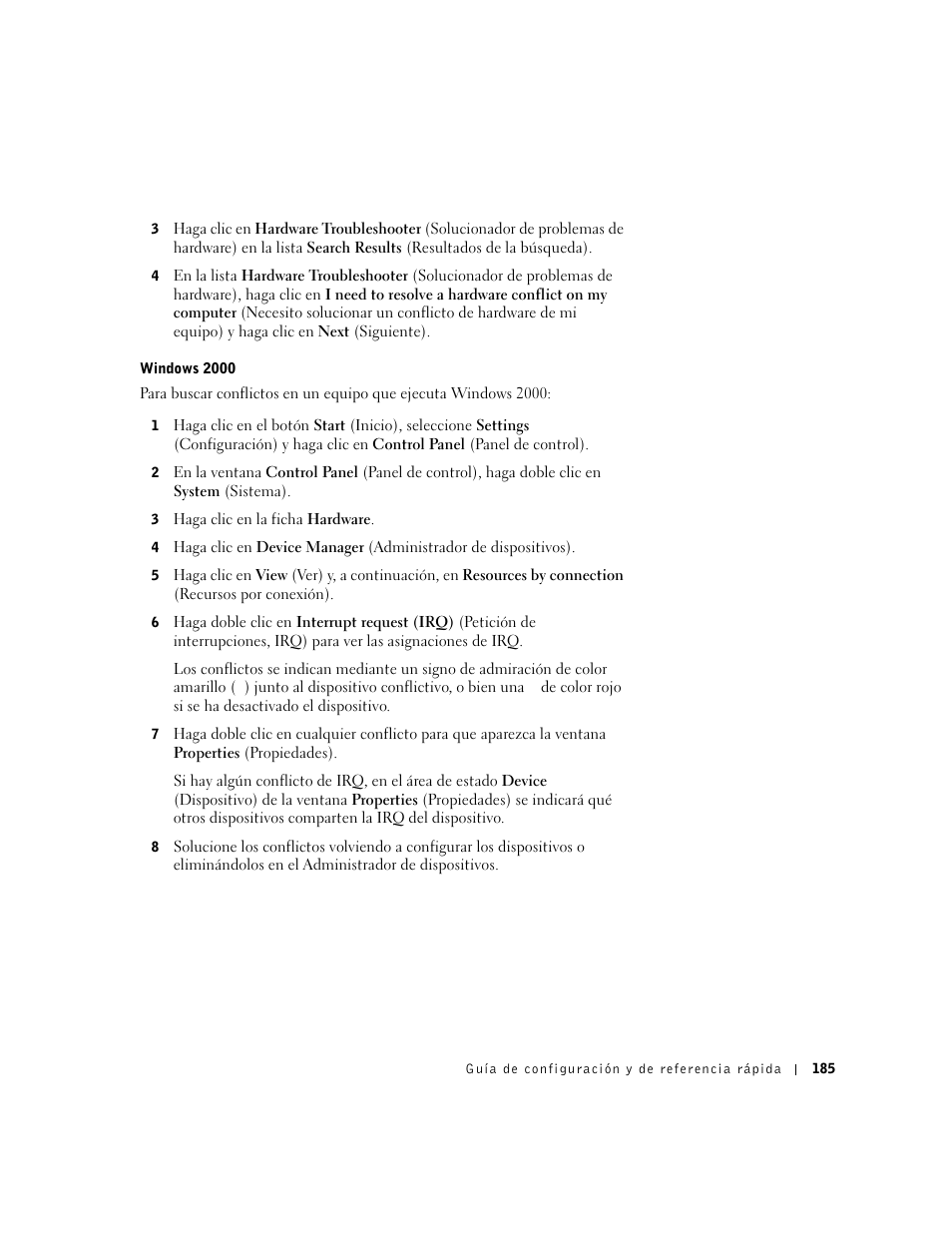 Dell Precision 650 User Manual | Page 185 / 208