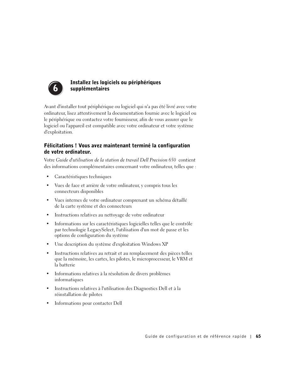 Dell Precision 650 User Manual | Page 65 / 208