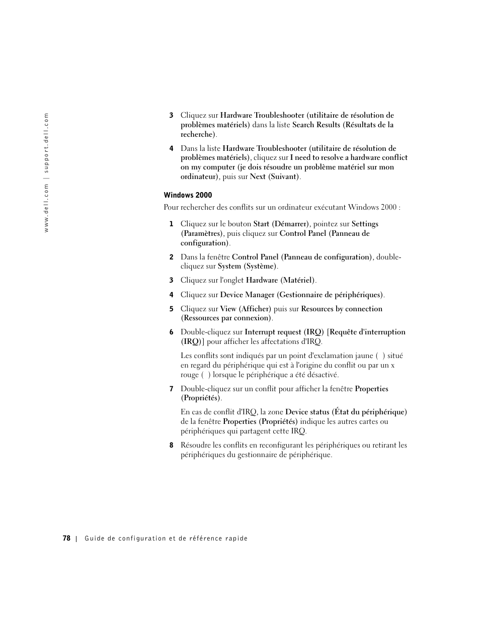 Dell Precision 650 User Manual | Page 78 / 208