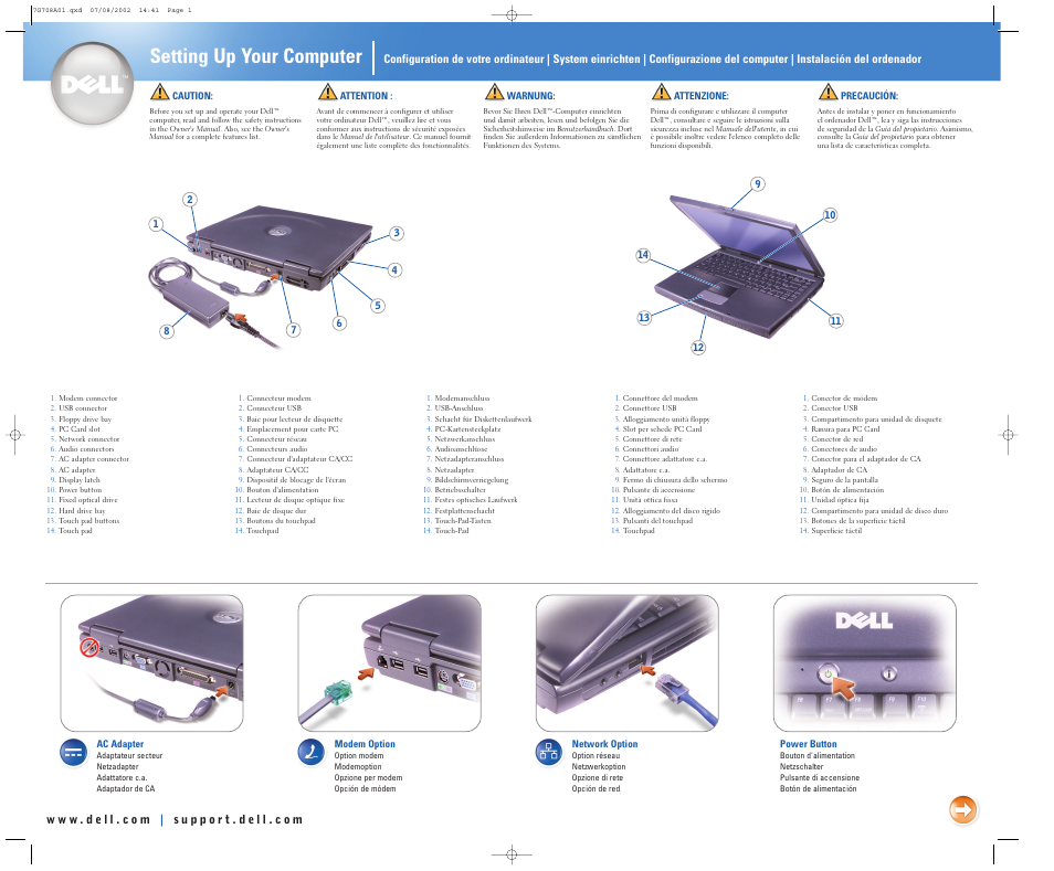 Dell INSPIRON 2600 User Manual | 2 pages