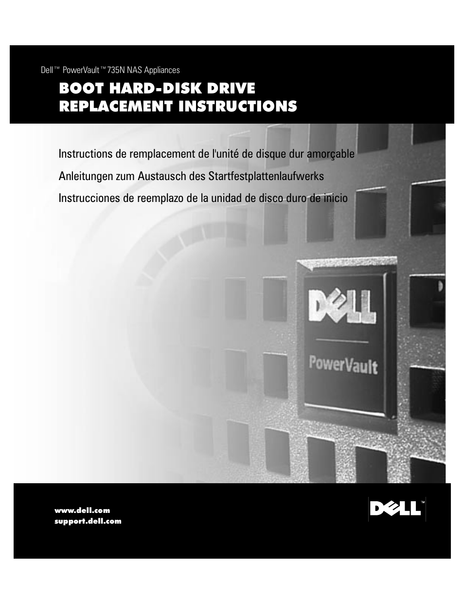 Dell PowerVault 735N (Rackmount NAS Appliance) User Manual | 18 pages