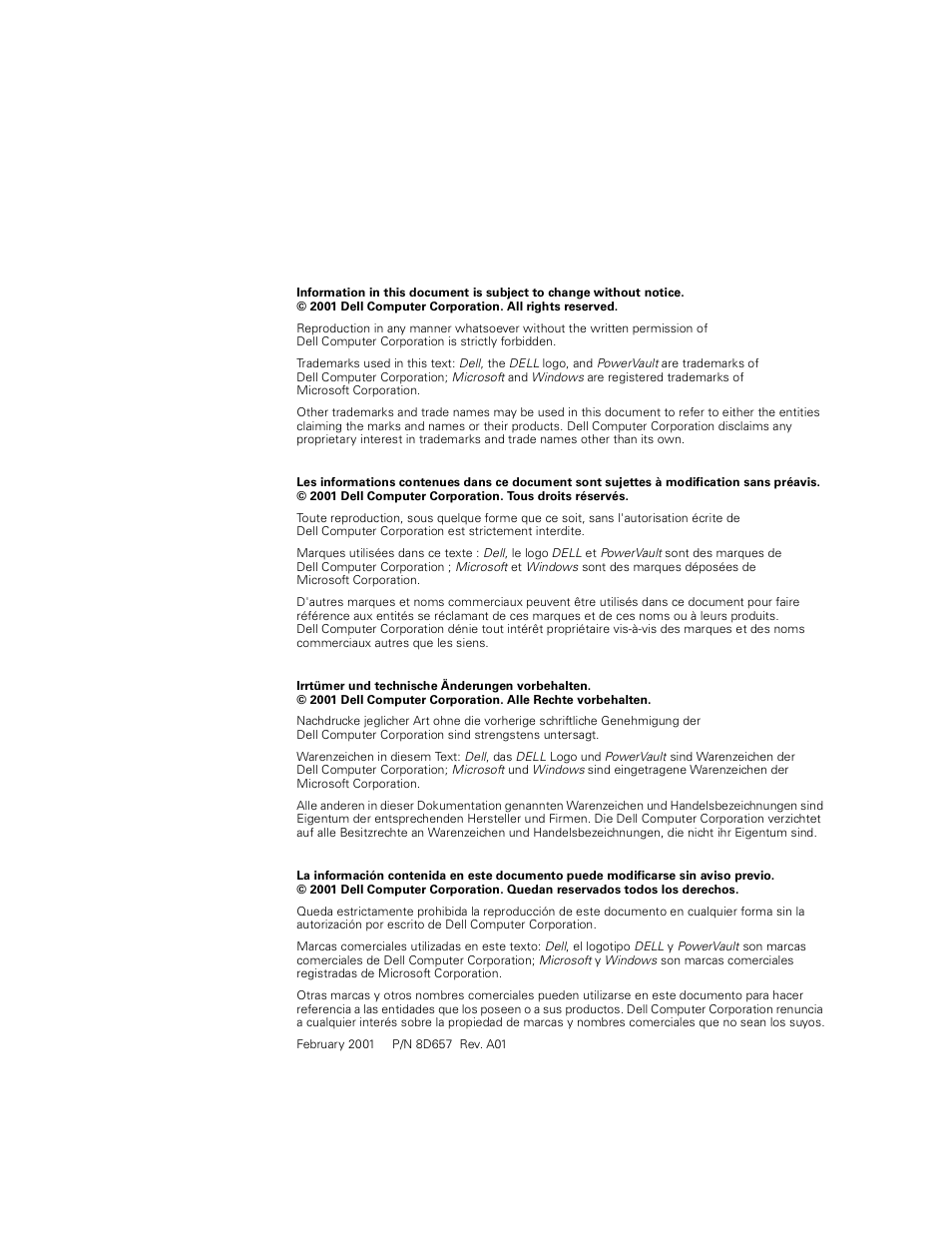 Dell PowerVault 735N (Rackmount NAS Appliance) User Manual | Page 2 / 18