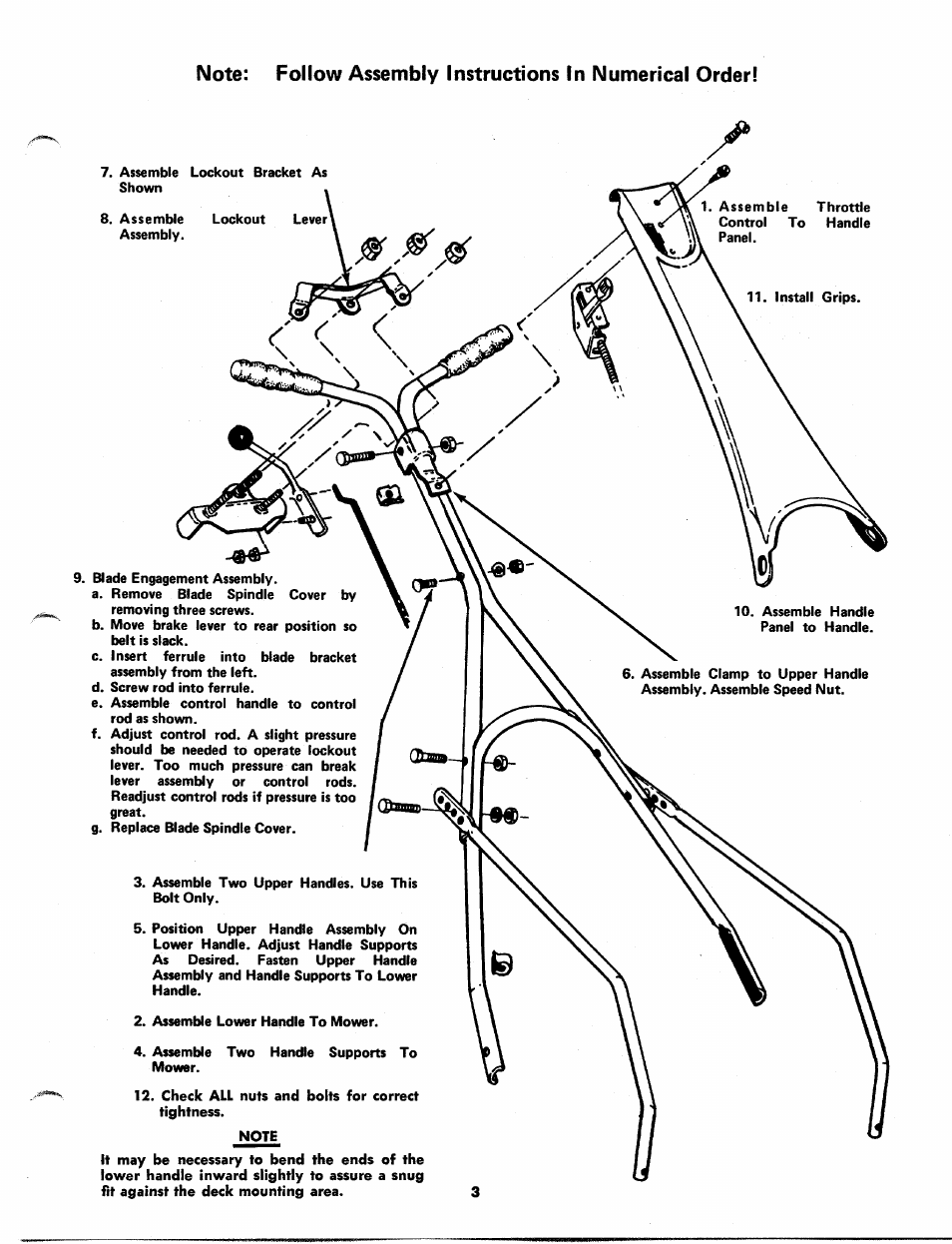 Bolens 114-530 A User Manual | Page 3 / 16