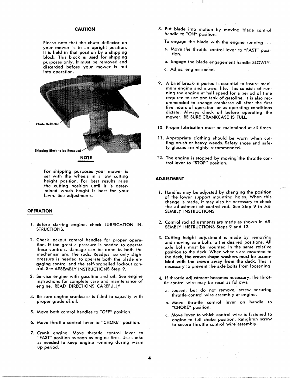Bolens 114-530 A User Manual | Page 4 / 16