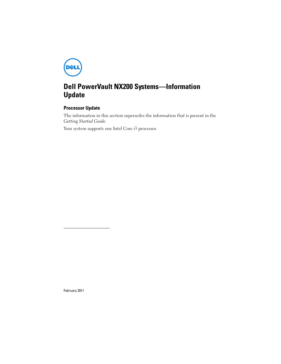 Dell PowerVault NX200 User Manual | 8 pages