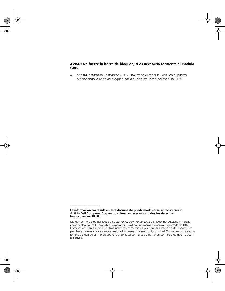 Dell PowerVault 56F (16P Fibre Channel Switch) User Manual | Page 8 / 8