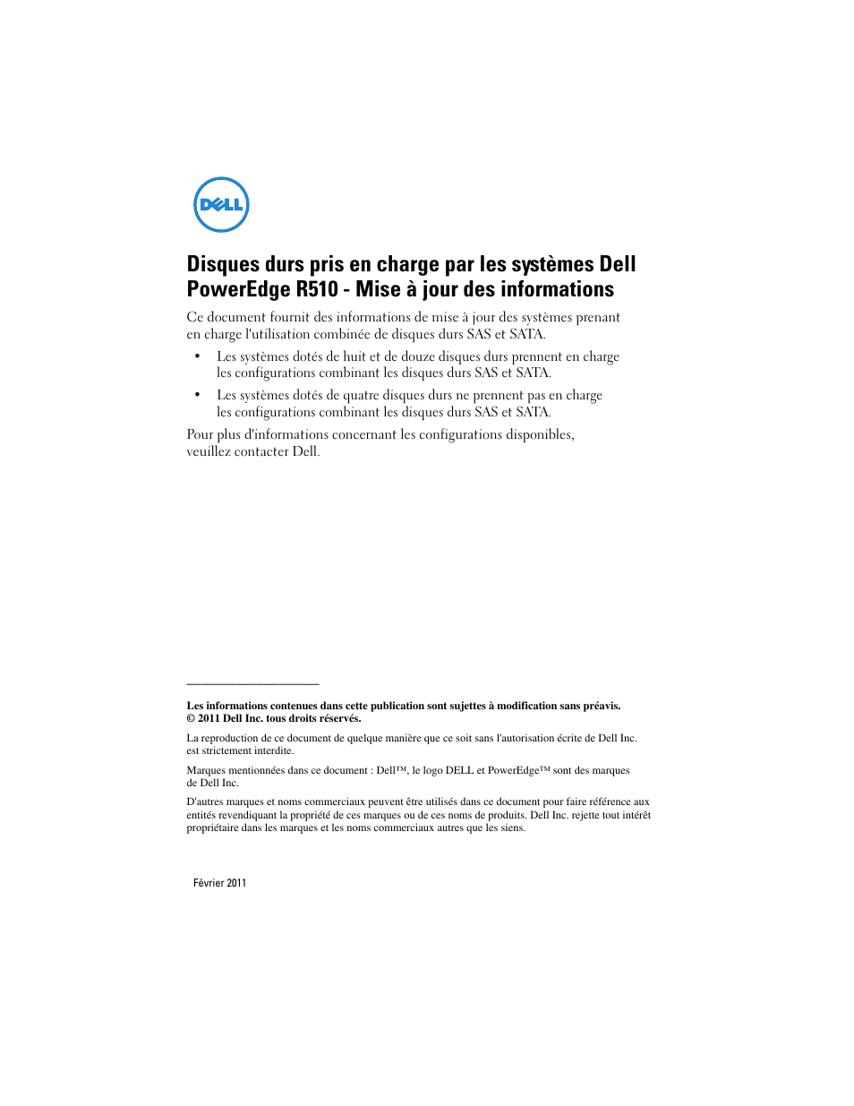Dell PowerEdge R510 User Manual | Page 3 / 8
