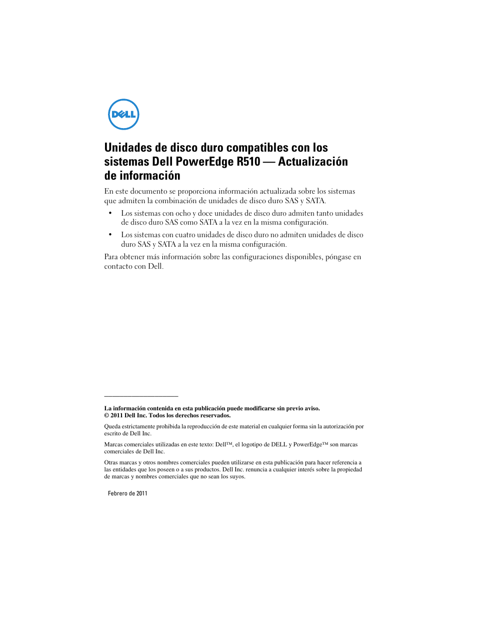 Dell PowerEdge R510 User Manual | Page 7 / 8