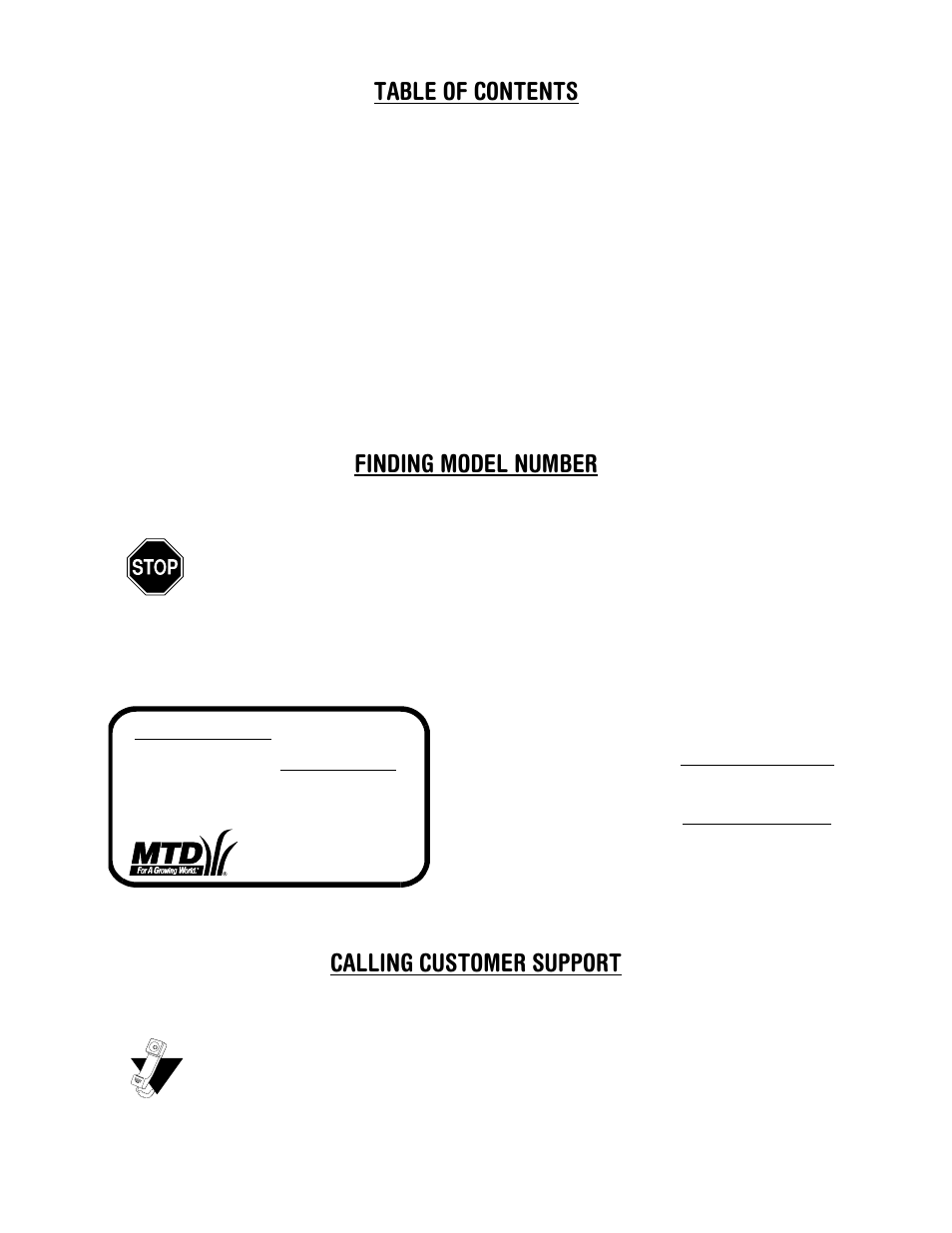 MTD 13B-325-401 User Manual | Page 2 / 40