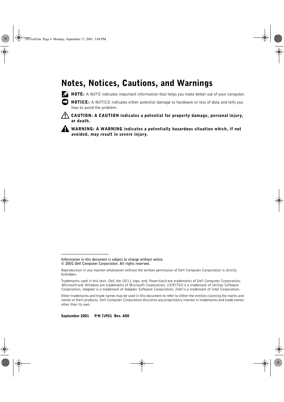 Dell PowerVault 715N (Rackmount NAS Appliance) User Manual | Page 2 / 42