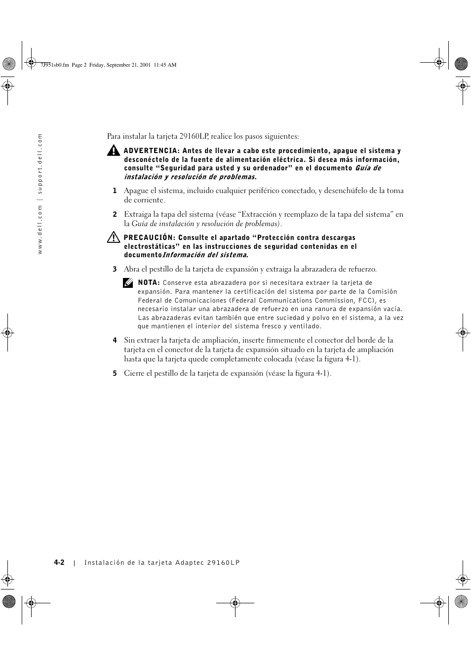 Dell PowerVault 715N (Rackmount NAS Appliance) User Manual | Page 28 / 42