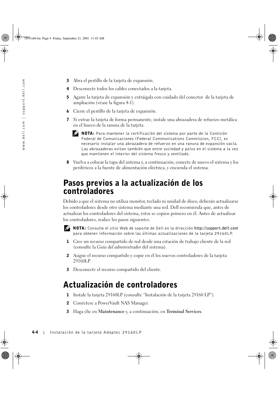 Dell PowerVault 715N (Rackmount NAS Appliance) User Manual | Page 30 / 42