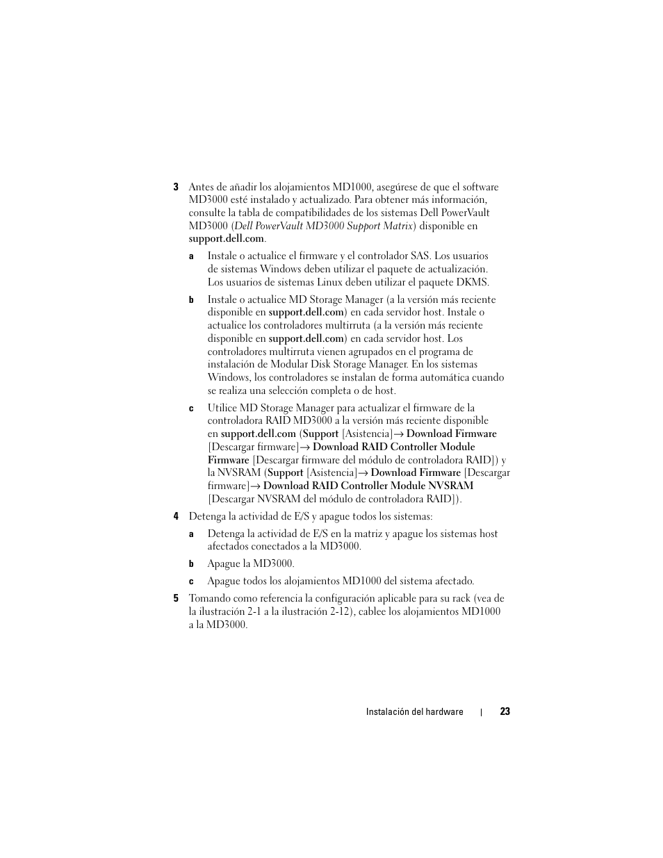 Dell PowerVault MD3000 User Manual | Page 23 / 54