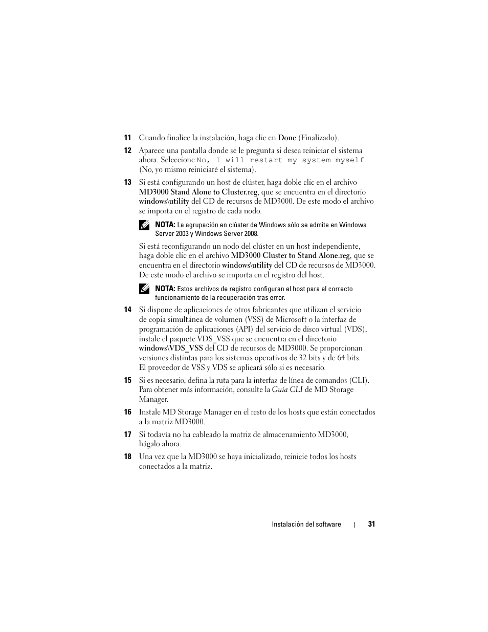Dell PowerVault MD3000 User Manual | Page 31 / 54