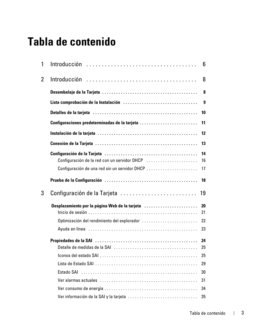 Dell UPS 3750R User Manual | Page 3 / 87