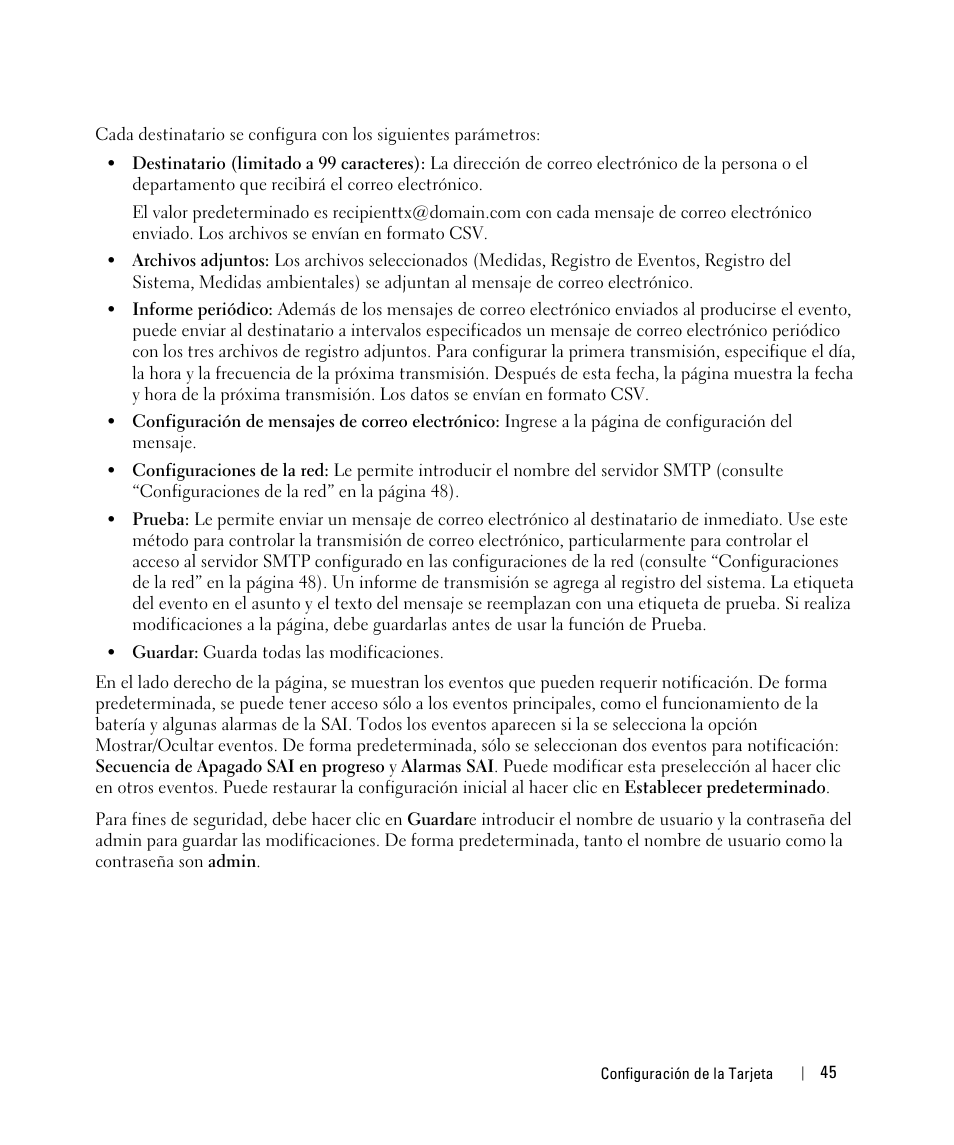 Dell UPS 3750R User Manual | Page 45 / 87