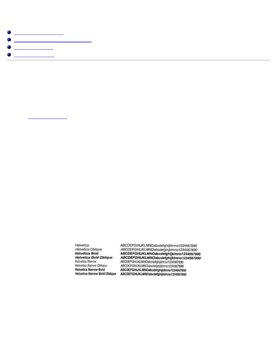 Descripción de las fuentes, Tamaño del paso y tamaño en puntos, Fuentes y tipos de letra | Grosor y estilo | Dell 3000cn Color Laser Printer User Manual | Page 108 / 187