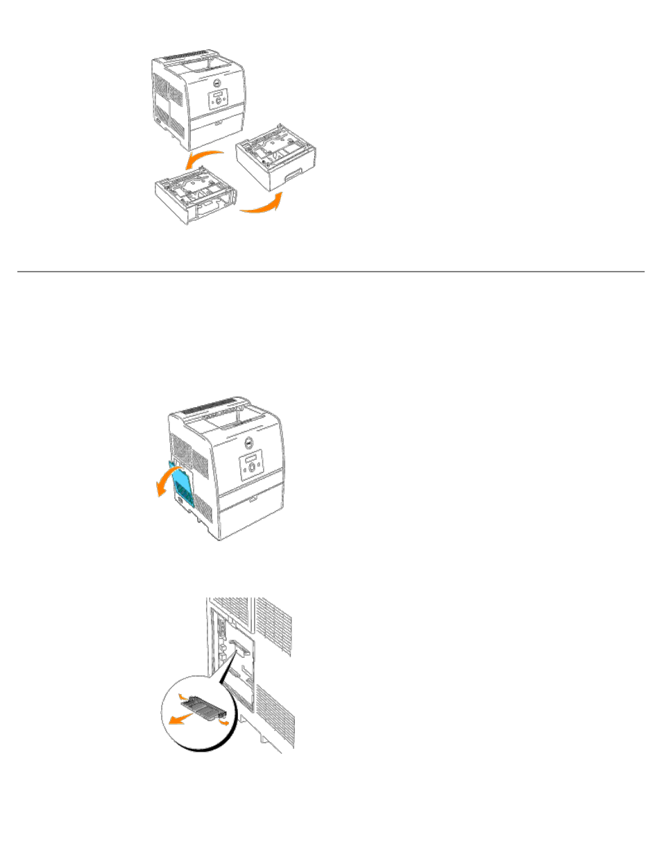 Extracción de la tarjeta de memoria opcional | Dell 3000cn Color Laser Printer User Manual | Page 177 / 187