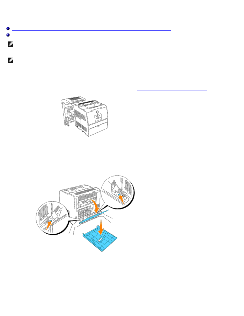 Instalación del módulo dúplex opcional | Dell 3000cn Color Laser Printer User Manual | Page 48 / 187
