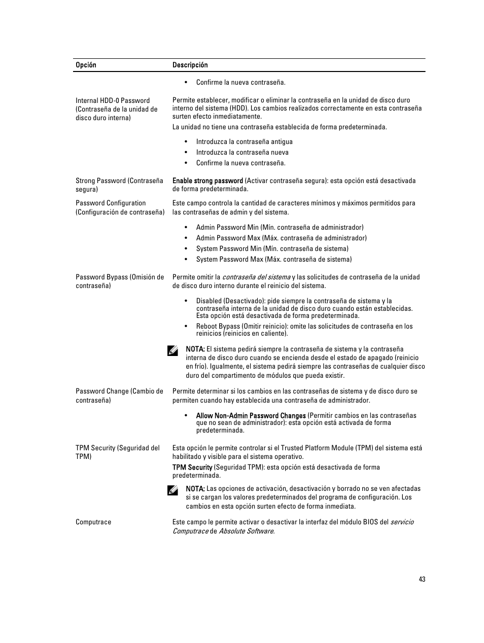 Dell OptiPlex 7010 (Mid 2012) User Manual | Page 43 / 69