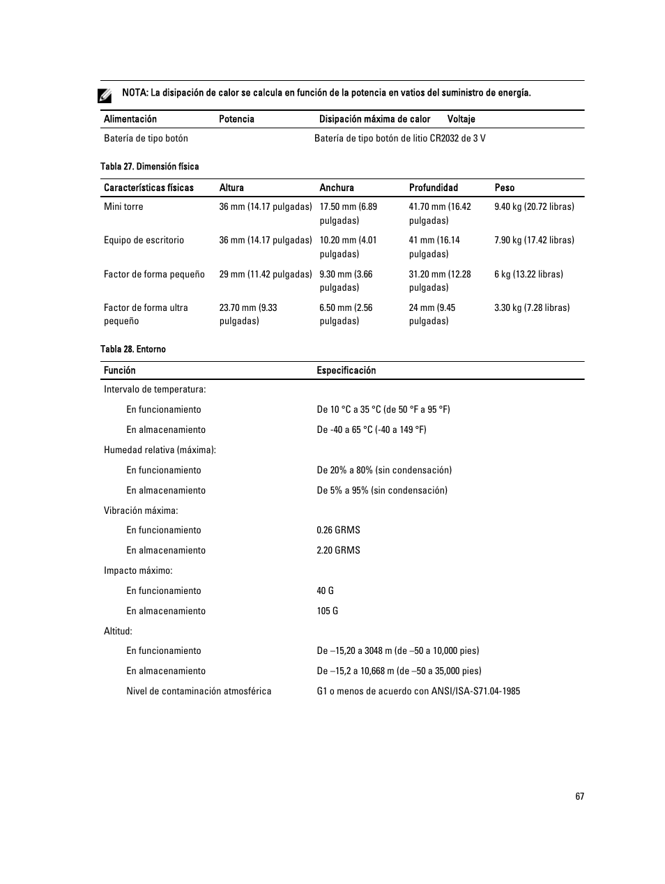 Dell OptiPlex 7010 (Mid 2012) User Manual | Page 67 / 69