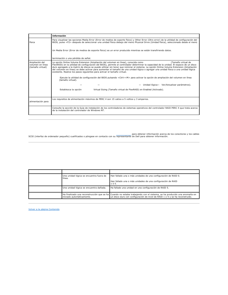 Problemas con los conectores y cables scsi, Avisos audibles | Dell PERC 4E/DC User Manual | Page 102 / 112