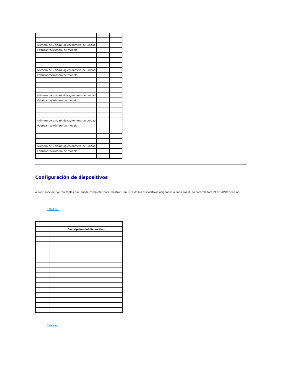 Configuración de dispositivos | Dell PERC 4E/DC User Manual | Page 38 / 112