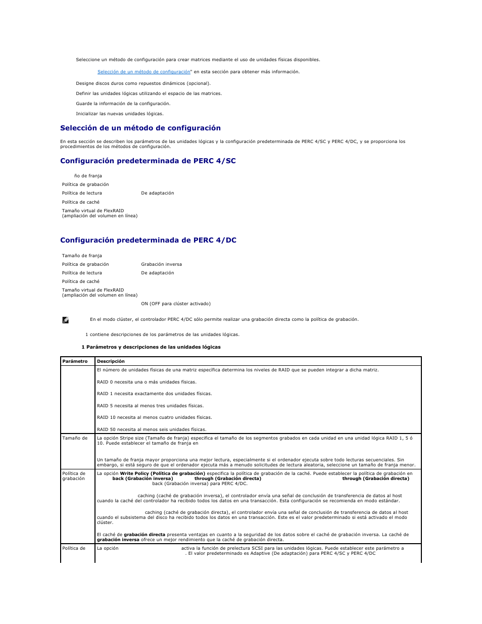 Selección de un método de configuración | Dell PERC 4E/DC User Manual | Page 4 / 112
