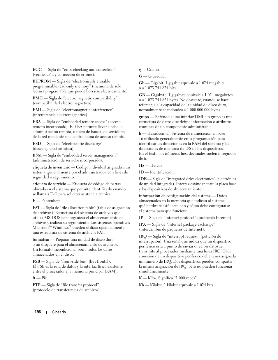 Dell PowerEdge 2970 User Manual | Page 196 / 206