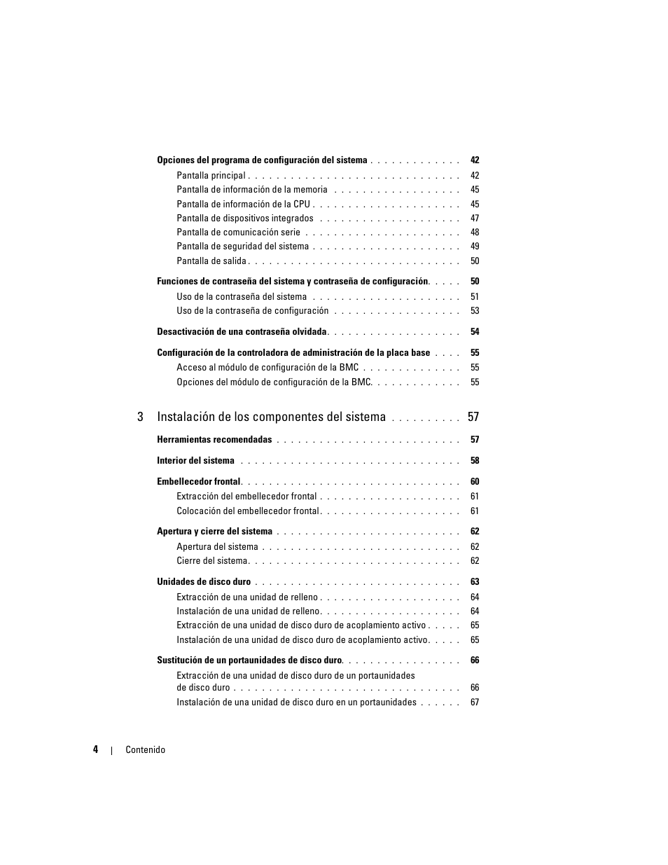 3instalación de los componentes del sistema | Dell PowerEdge 2970 User Manual | Page 4 / 206