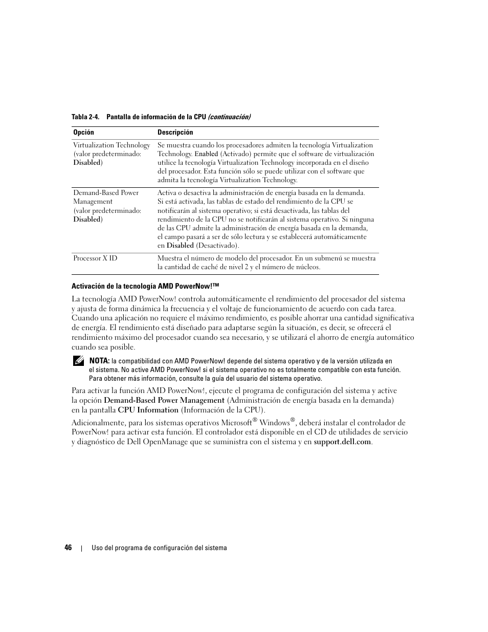 Dell PowerEdge 2970 User Manual | Page 46 / 206