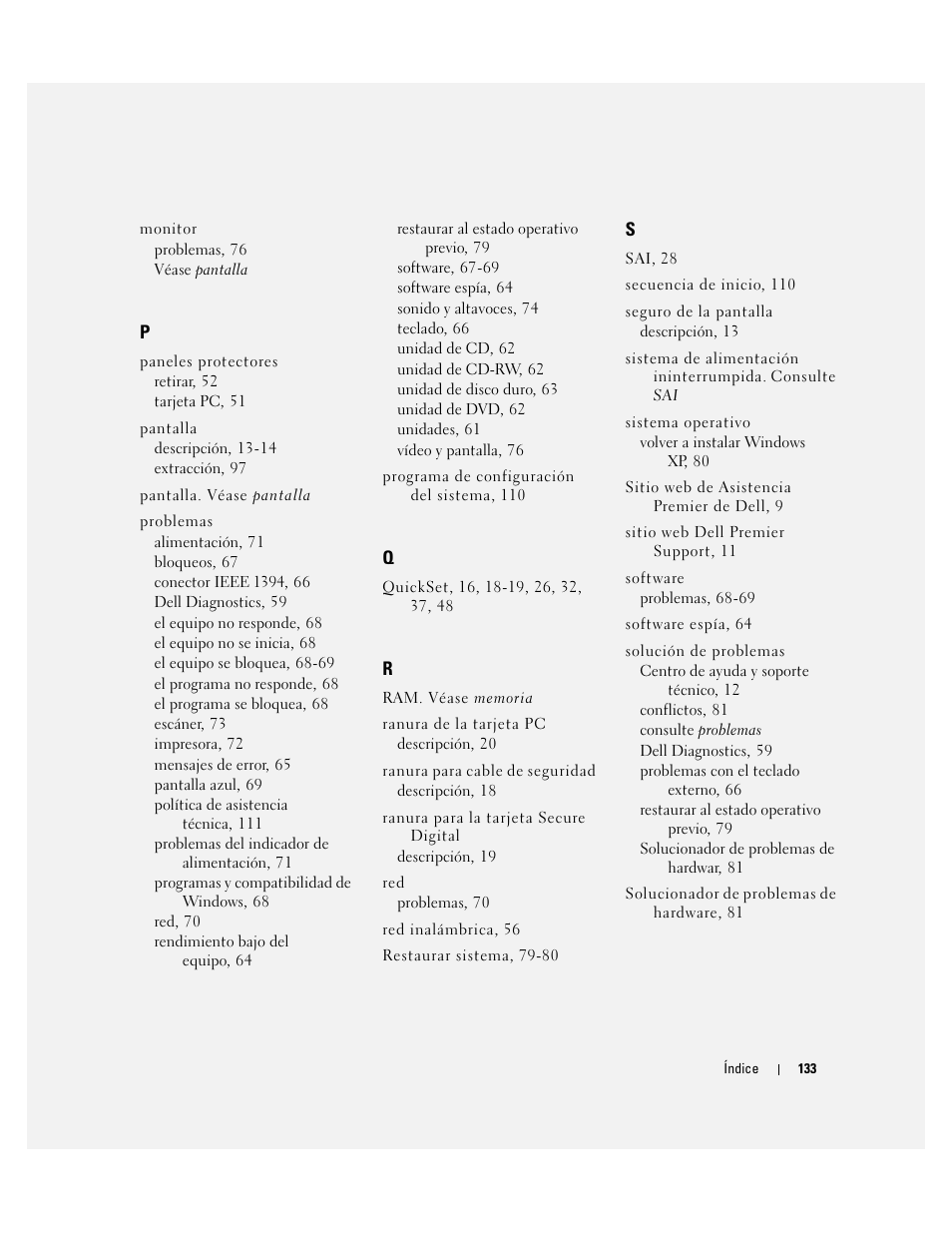 Dell XPS M170 (MXG051, Late 2005) User Manual | Page 133 / 134