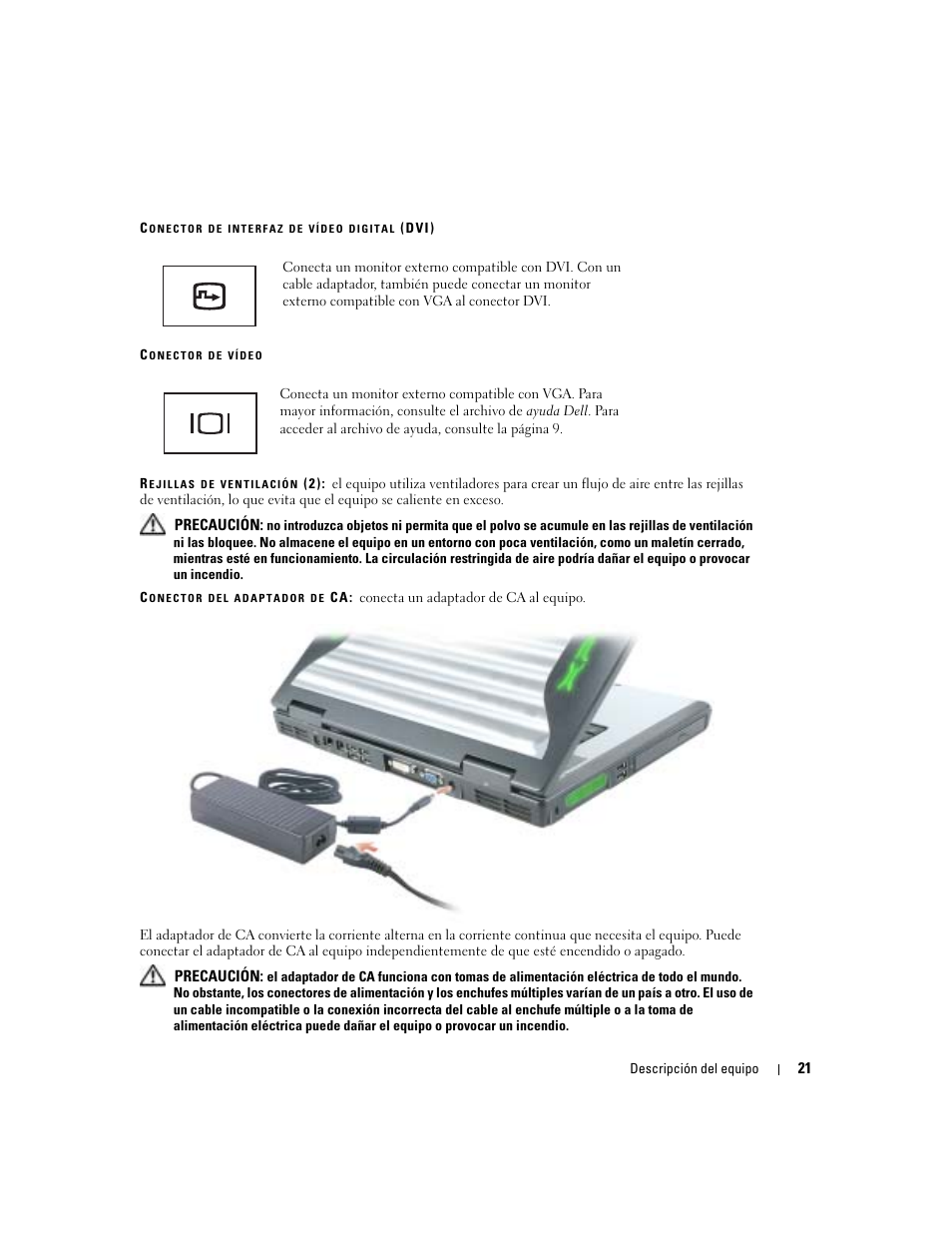 Dell XPS M170 (MXG051, Late 2005) User Manual | Page 21 / 134