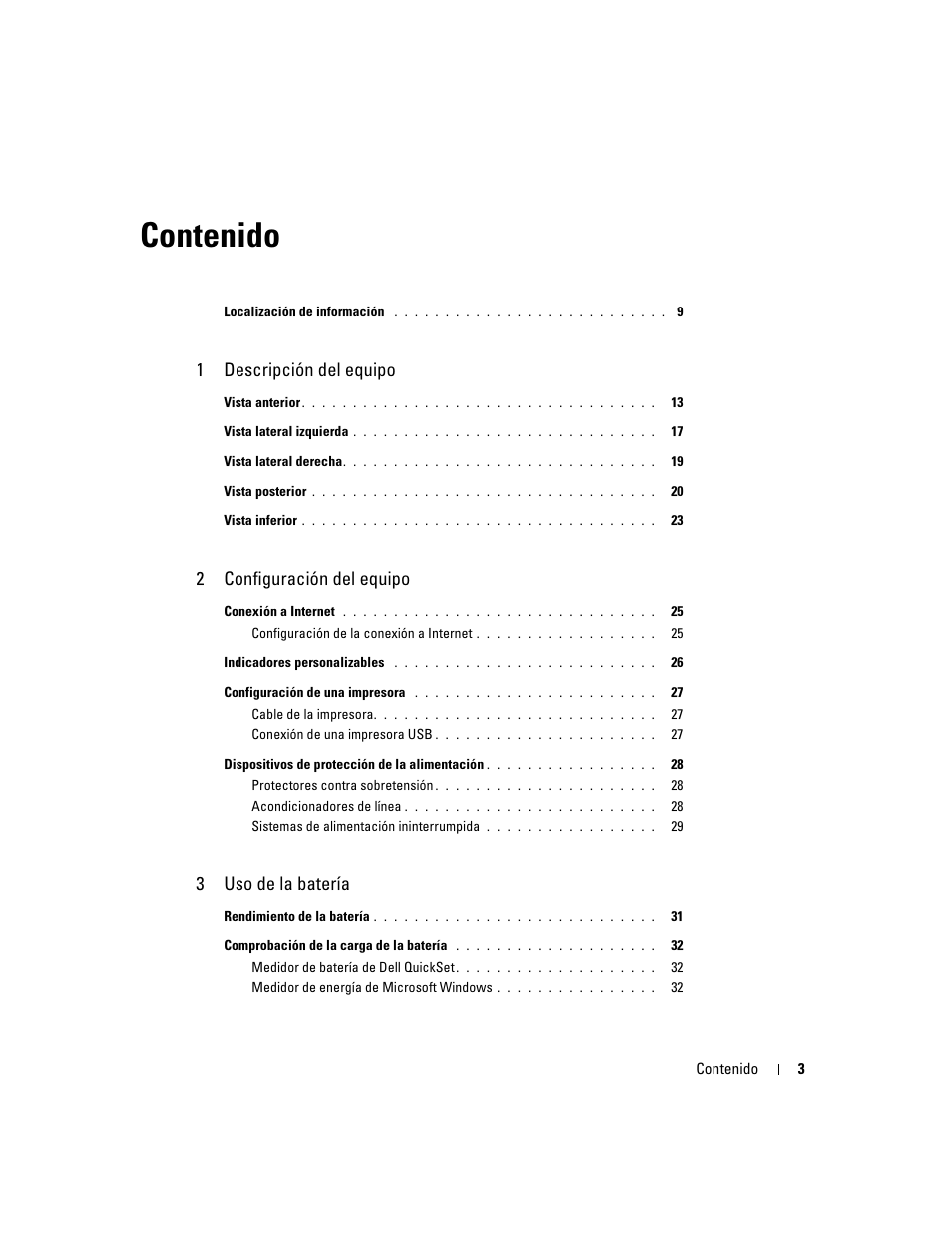 Dell XPS M170 (MXG051, Late 2005) User Manual | Page 3 / 134