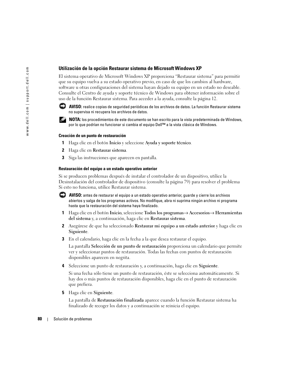 Dell XPS M170 (MXG051, Late 2005) User Manual | Page 80 / 134