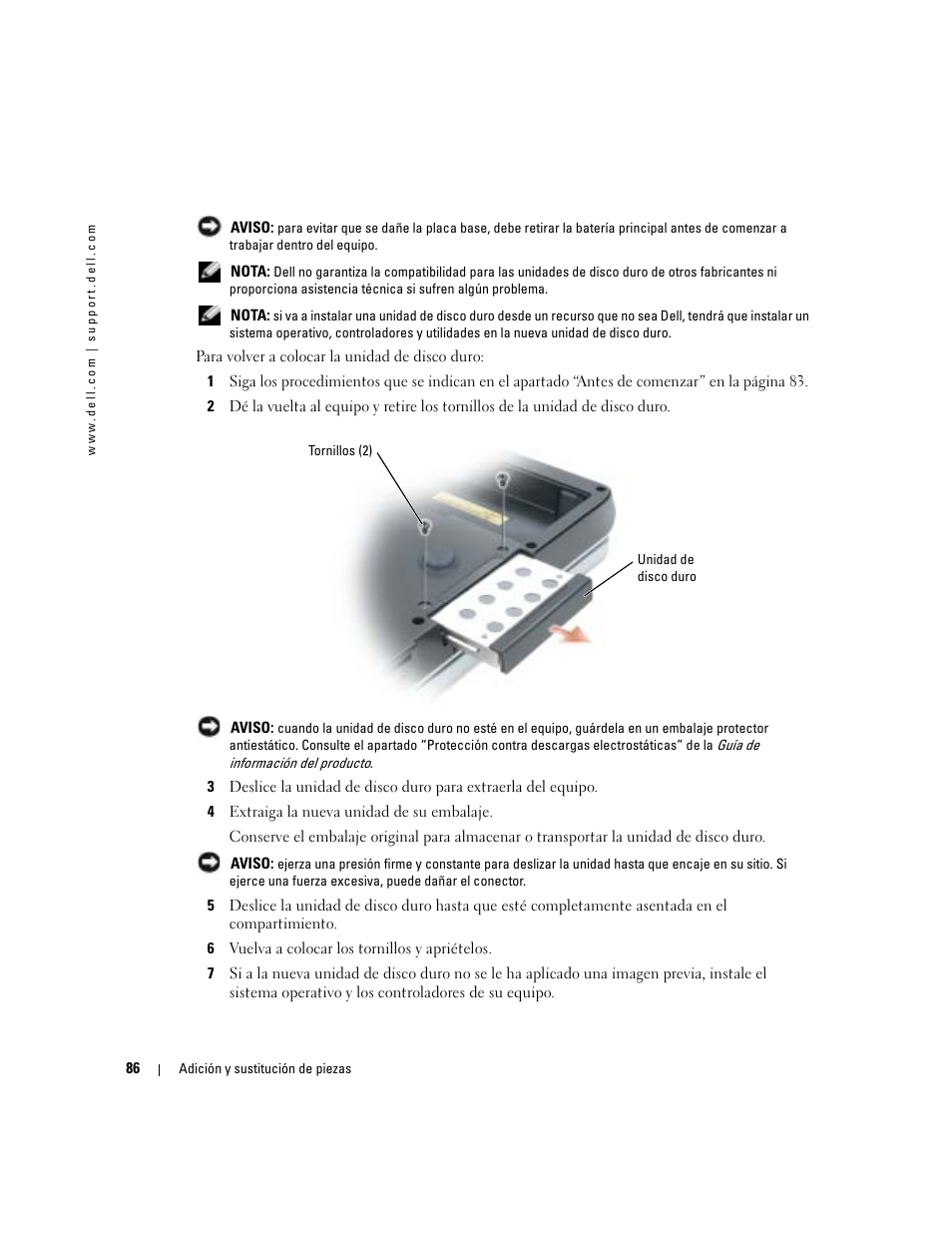 Dell XPS M170 (MXG051, Late 2005) User Manual | Page 86 / 134