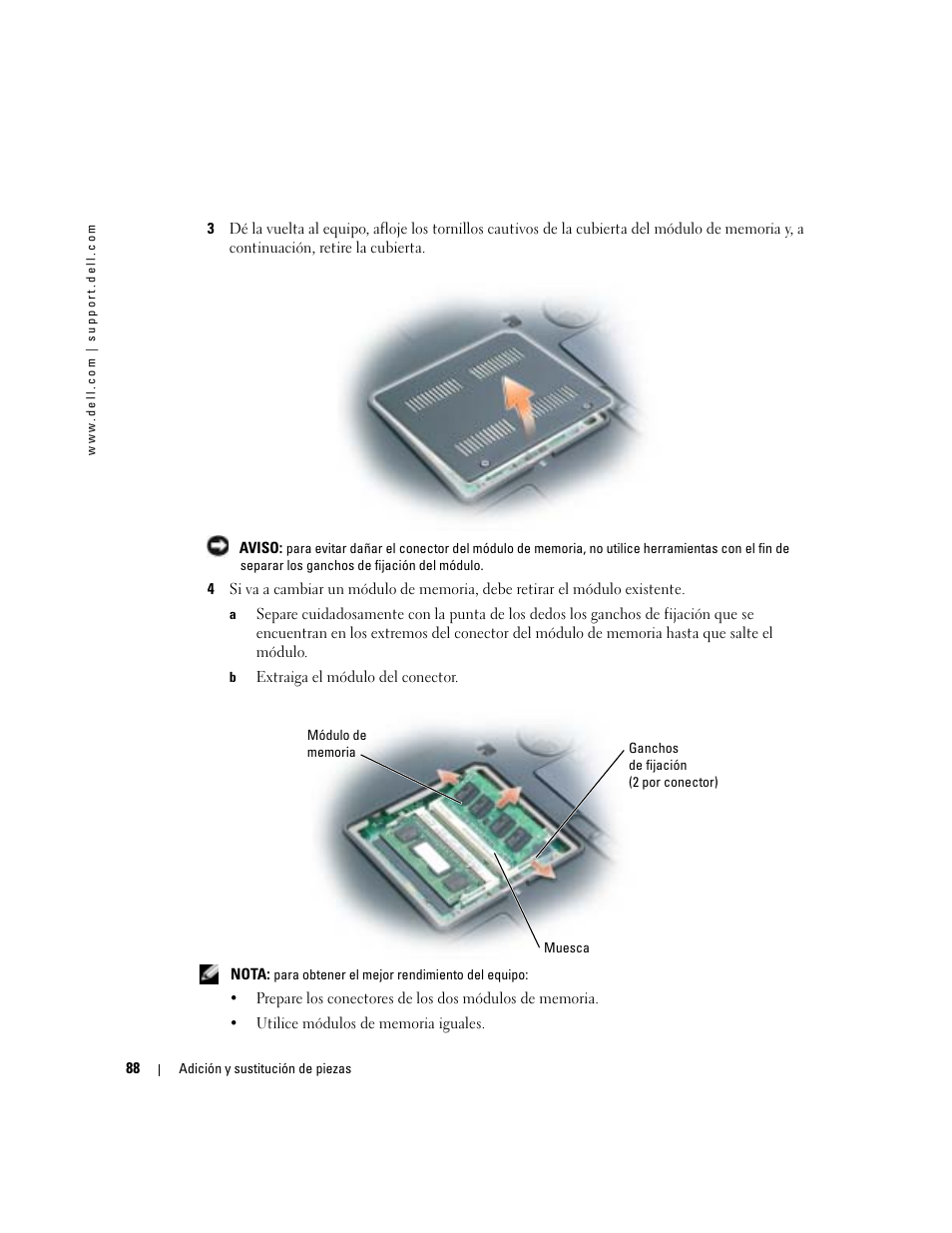 Dell XPS M170 (MXG051, Late 2005) User Manual | Page 88 / 134