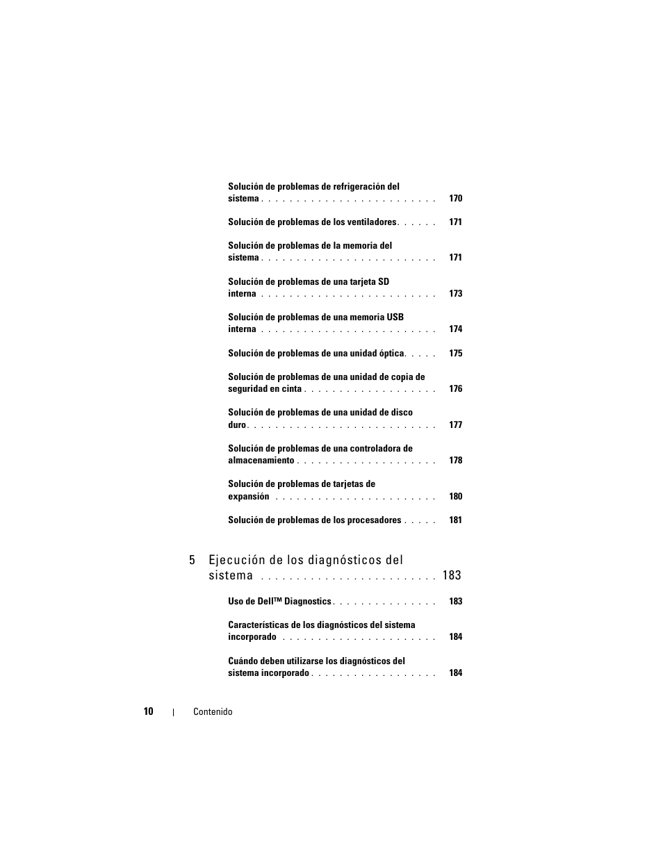 5ejecución de los diagnósticos del sistema | Dell PowerVault NX3000 User Manual | Page 10 / 216