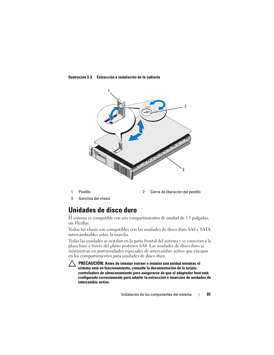 Unidades de disco duro | Dell PowerVault NX3000 User Manual | Page 91 / 216