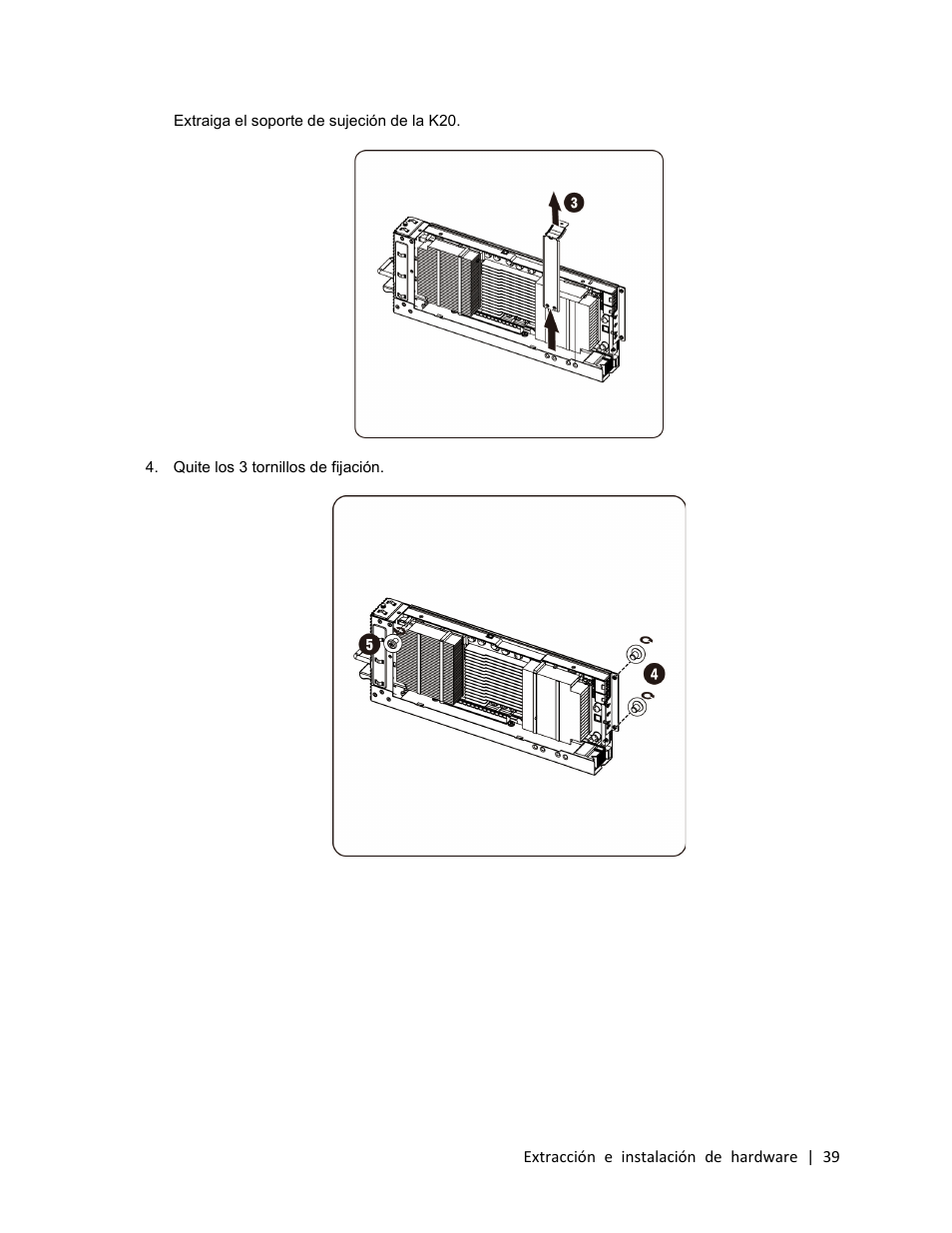 Extracción e instalación de hardware | 39 | Dell PowerEdge C410x User Manual | Page 39 / 105