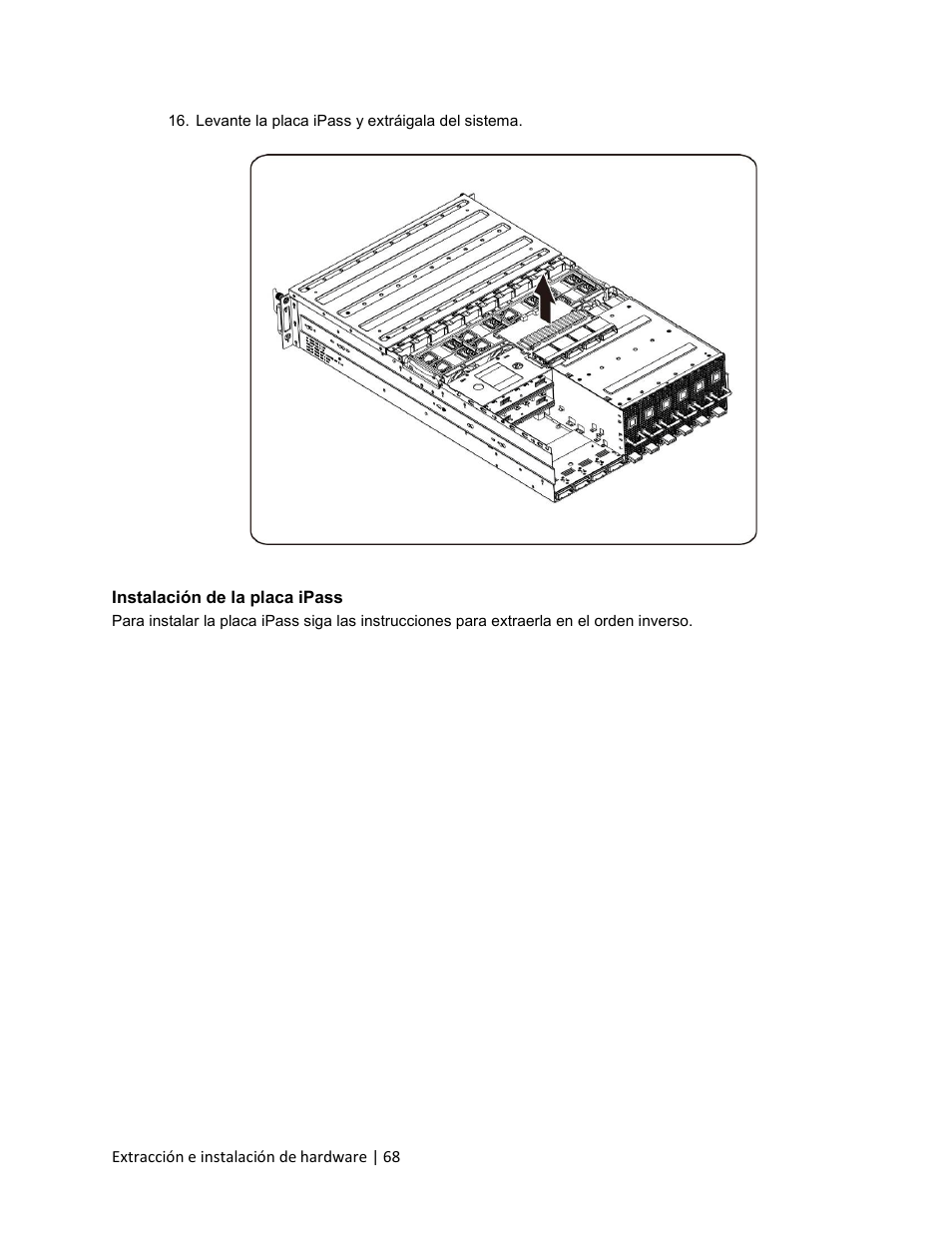 Instalación de la placa ipass | Dell PowerEdge C410x User Manual | Page 68 / 105