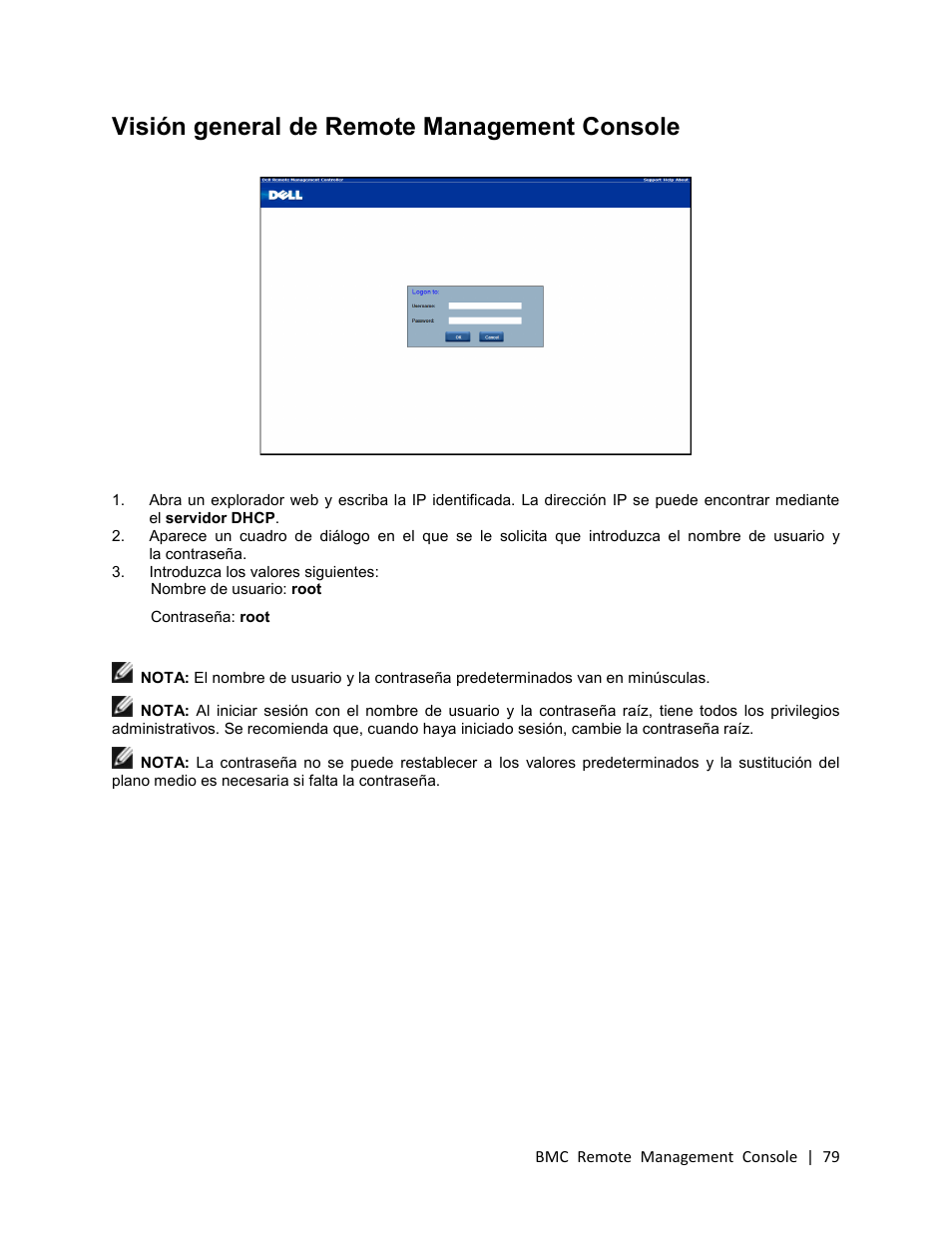 Visión general de remote management console | Dell PowerEdge C410x User Manual | Page 79 / 105